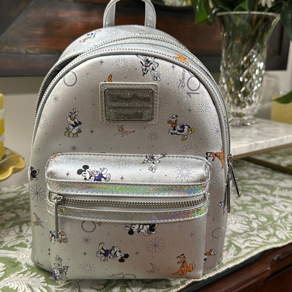 Loungefly Mickey Mouse and Friends Disney 100 Mini Backpack NWOT